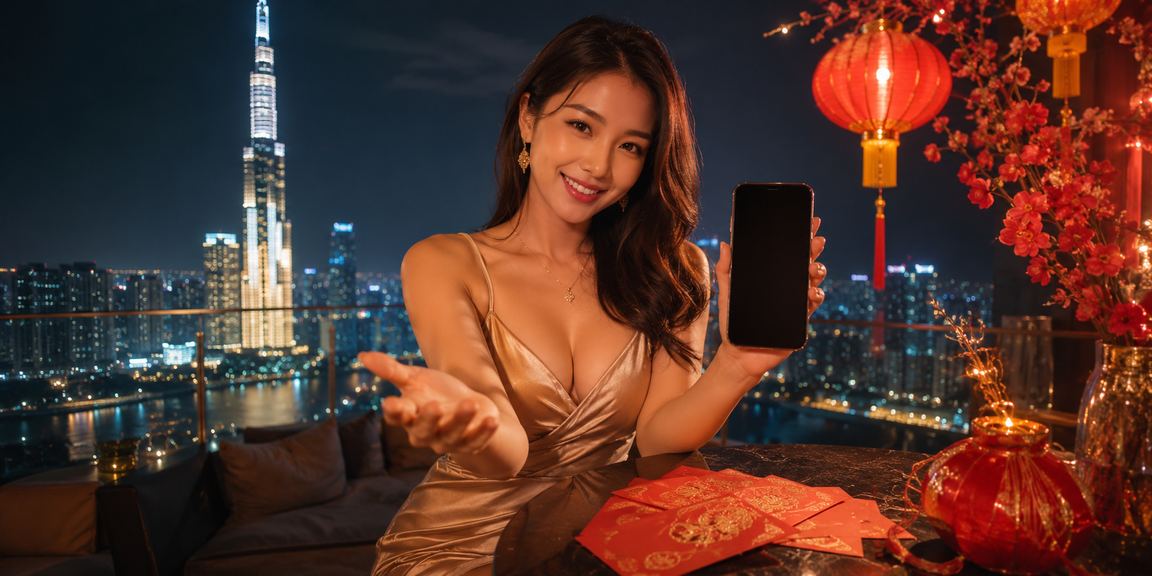Phong bì đỏ bonus khuyến mãi tại TP. Hồ Chí Minh với đèn lồng truyền thống Việt Nam