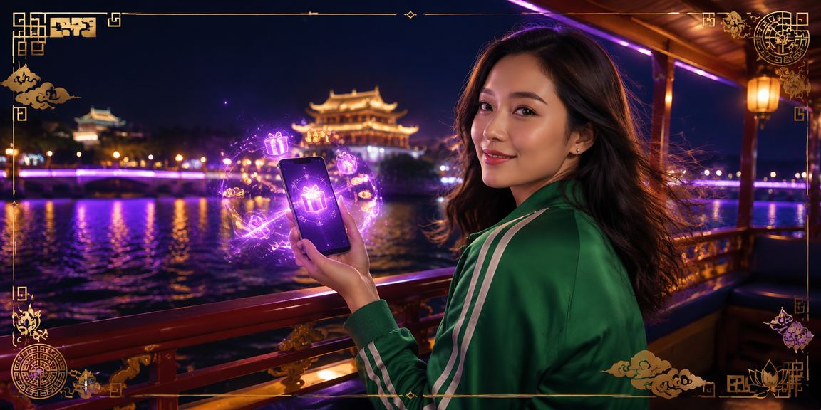 Người dùng tại Huế thực hiện nạp tiền trực tuyến qua điện thoại với giao diện neon rực rỡ về đêm
